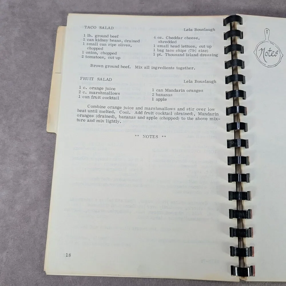 1979 Faith Assembly Of God Church Circle Montana MT Vintage Cookbook Recipe Book